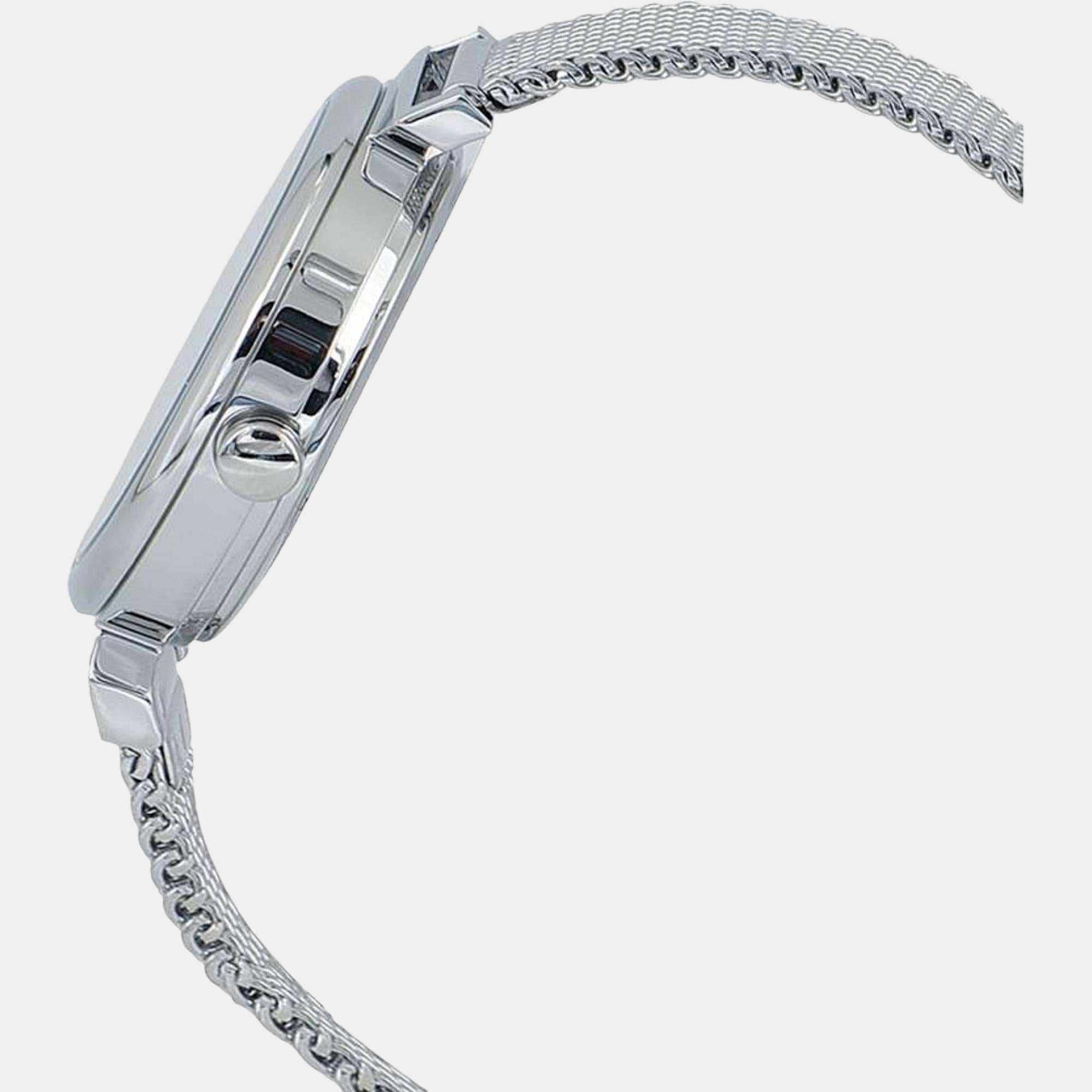 Enticer Women Quartz Black Dial Analog Stainless Steel Watch A2124