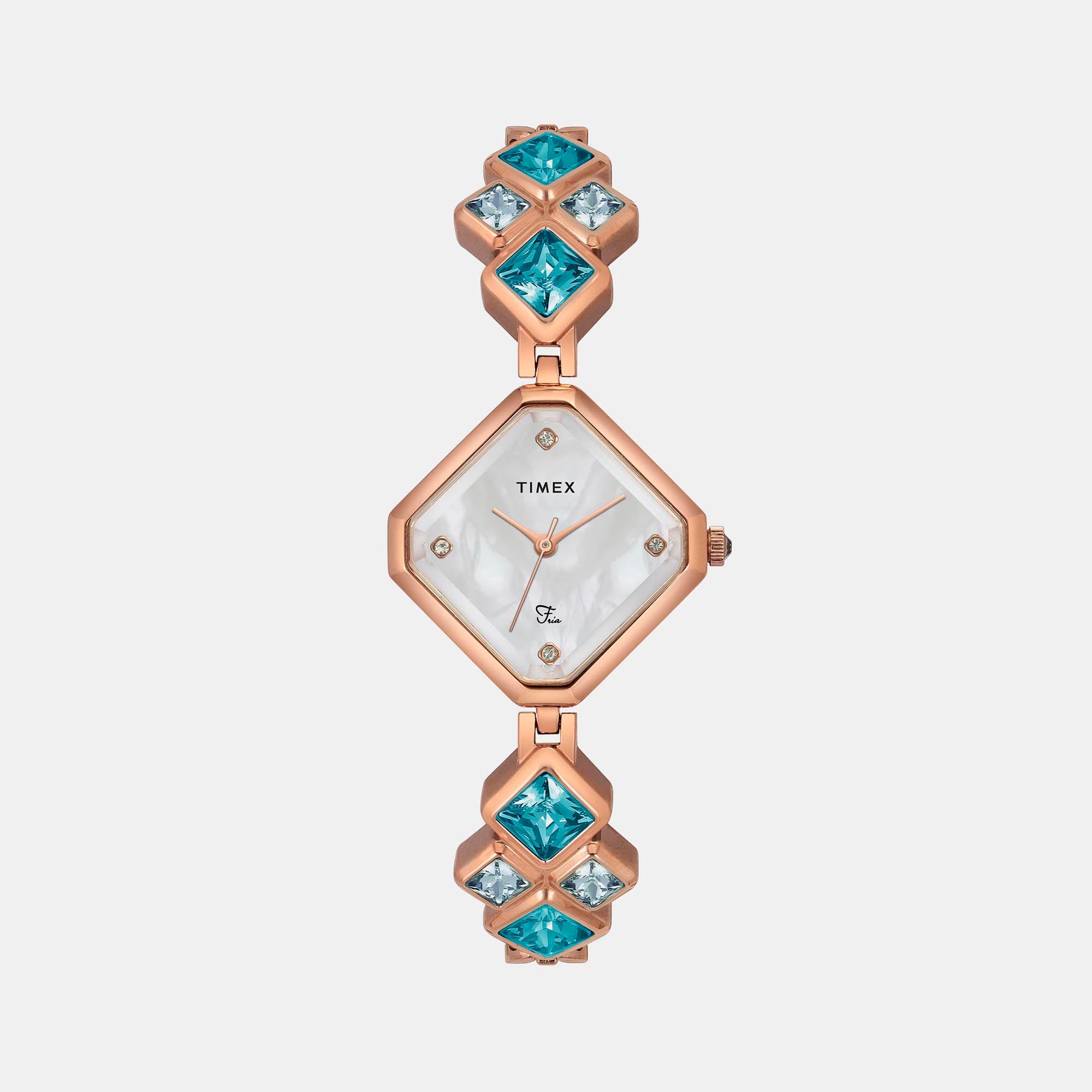 Timex Rhombus Mother Of Pearl Analog watch