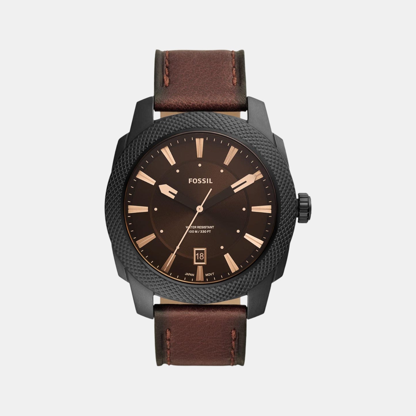 Male Analog Leather Watch FS5972