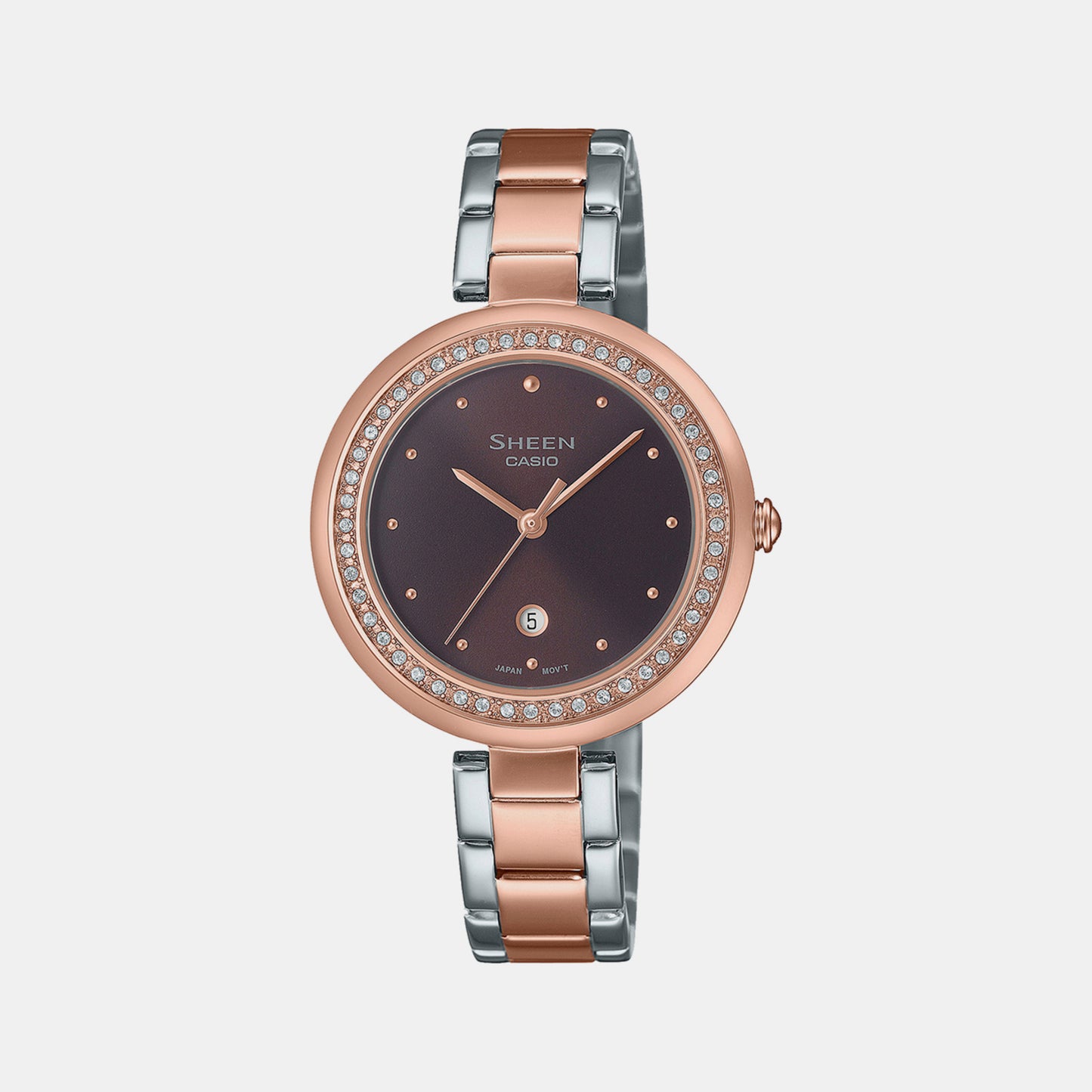 Female Brown Analog Stainless Steel Watch SH298