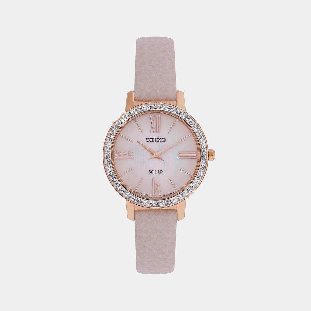 Seiko Round Pink Analog watch