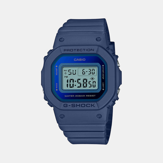 Female Blue Digital Resin Watch G1354