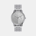 Armani Exchange Round Silver Analog watch
