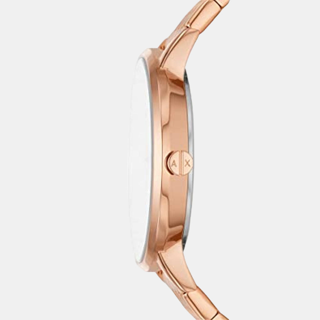 Na Women Quartz White Dial Analog Stainless Steel Watch AX7145SET