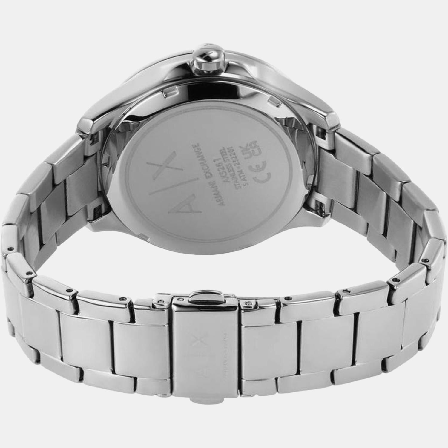 Armani Exchange Women Round Silver watch