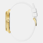 Women Quartz White Dial Analog Silicone Watch GW0530L6