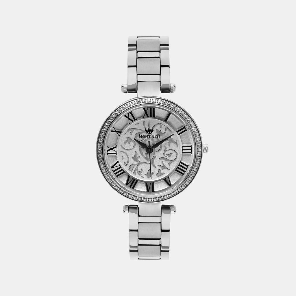 Mont Neo Round Silver Analog watch