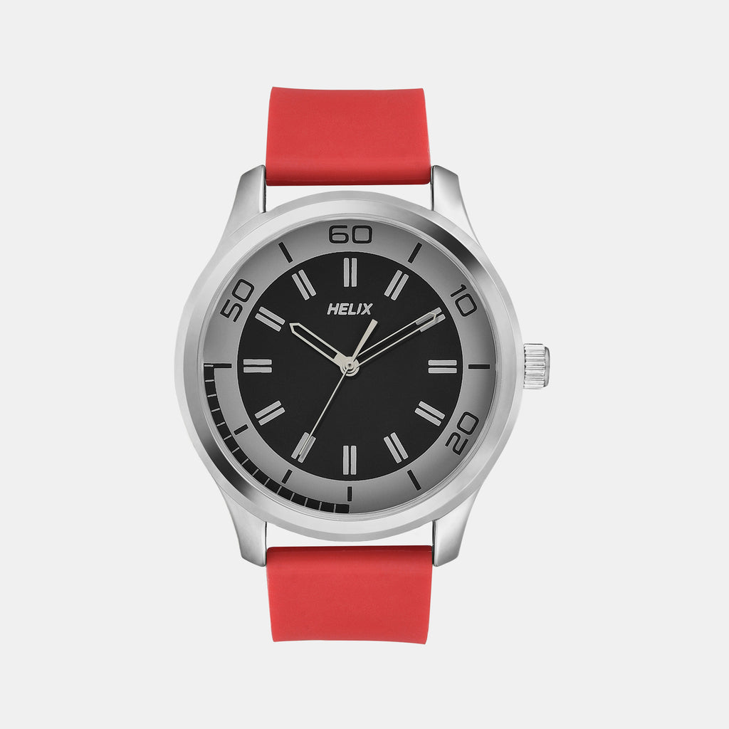 Helix Round Black Analog watch