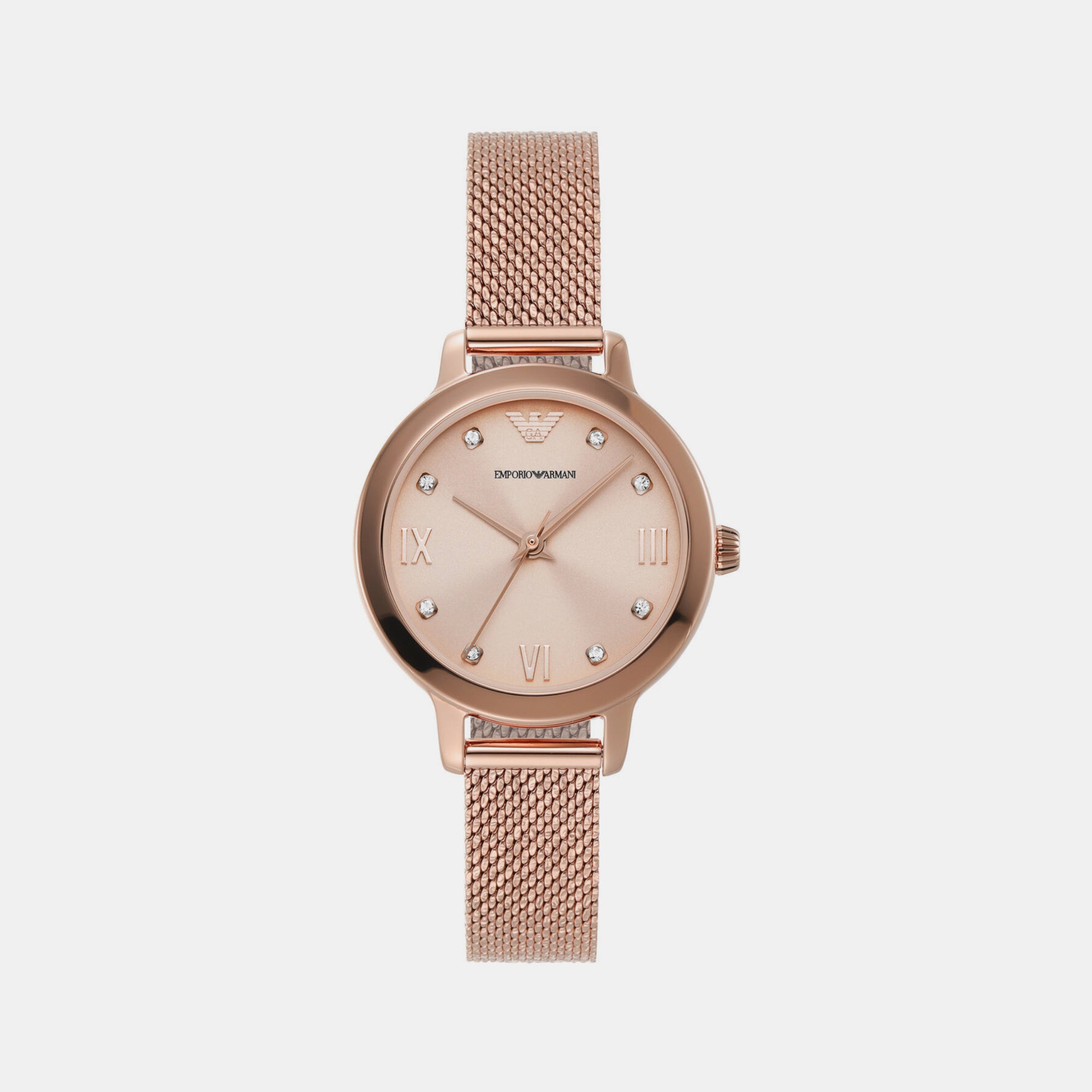 Emporio Armani Round Rose Gold Analog watch