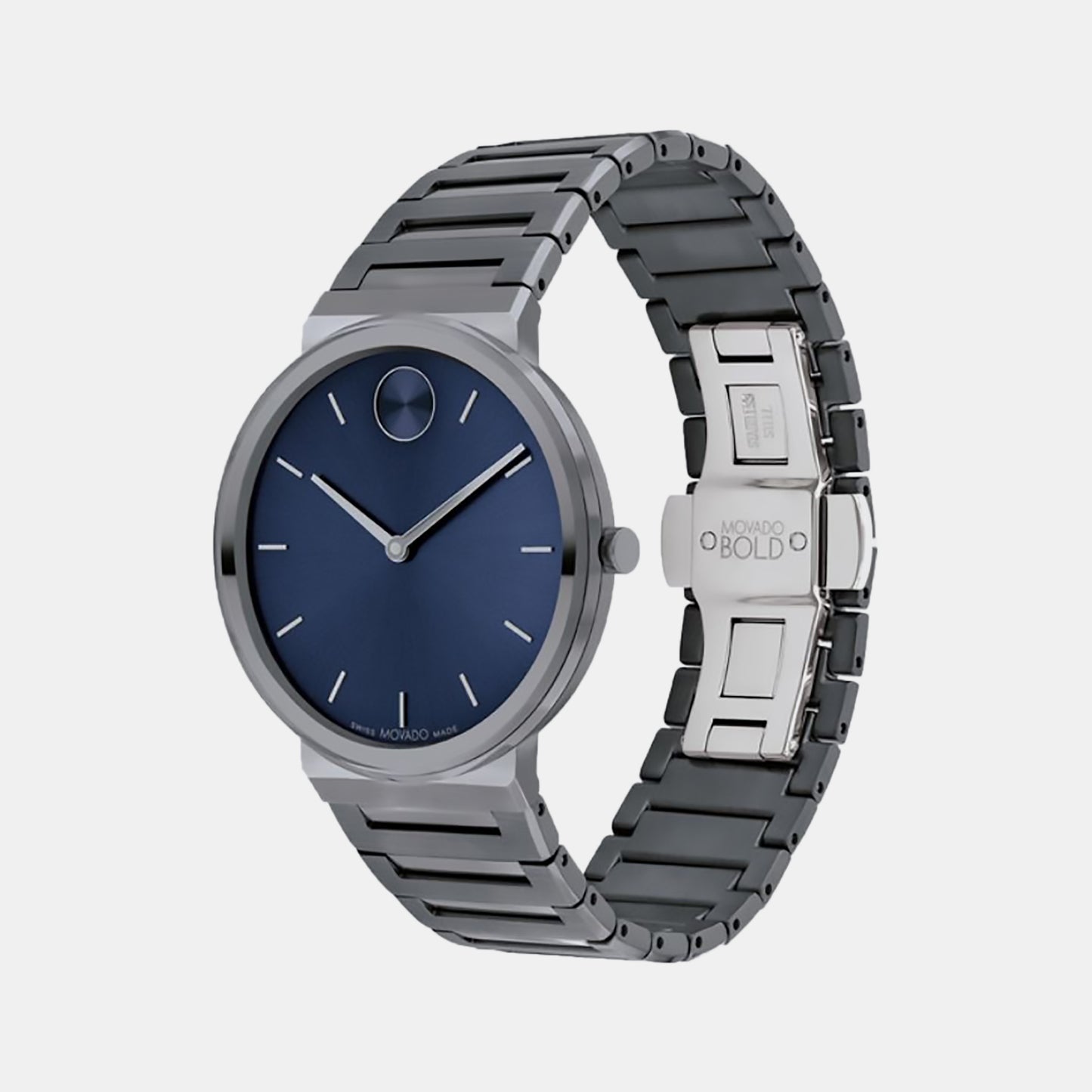 Bold Men's Blue Analog Stainless Steel Watch 3601076