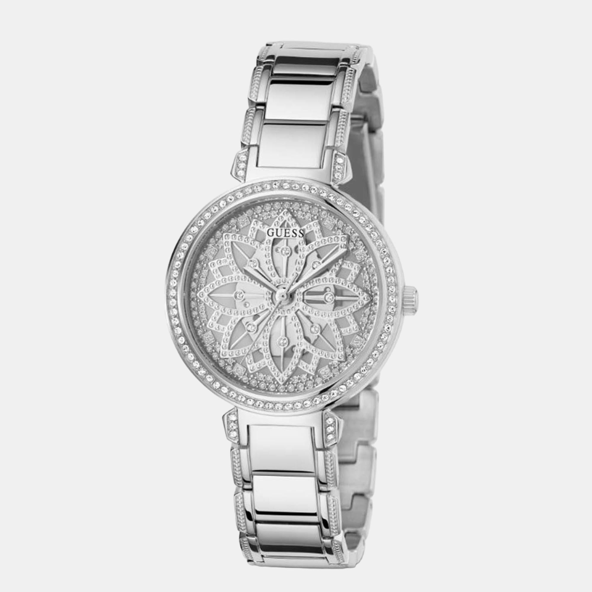 Lily Women Quartz Silver Dial Analog Stainless Steel Watch GW0528L1