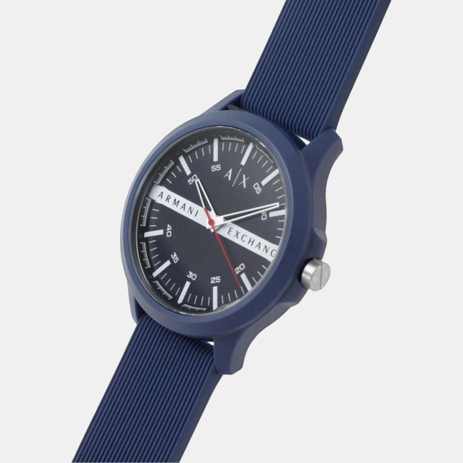 Armani Exchange Silicone Round watch