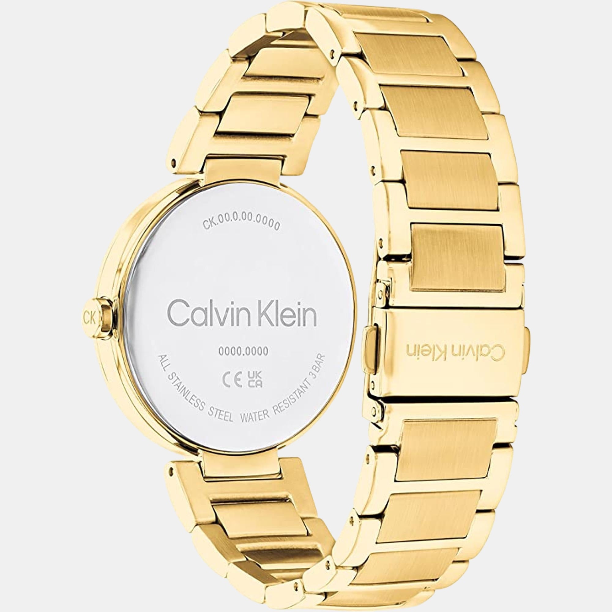 Ck Sensation Women Quartz Champagne Dial Analog Stainless Steel Watch 25200252