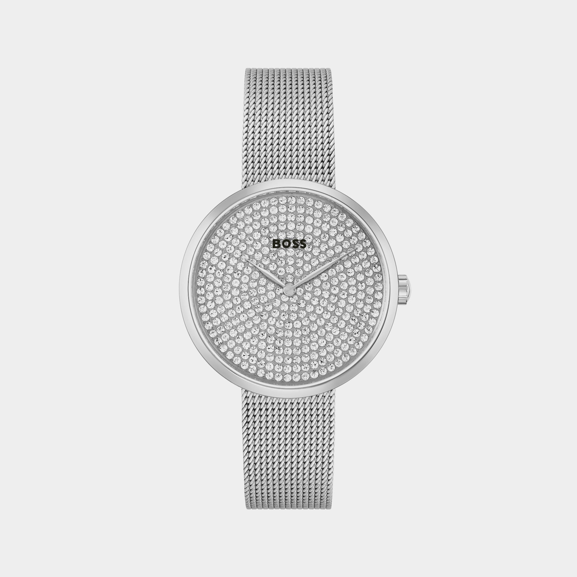 Boss Round Silver Analog watch