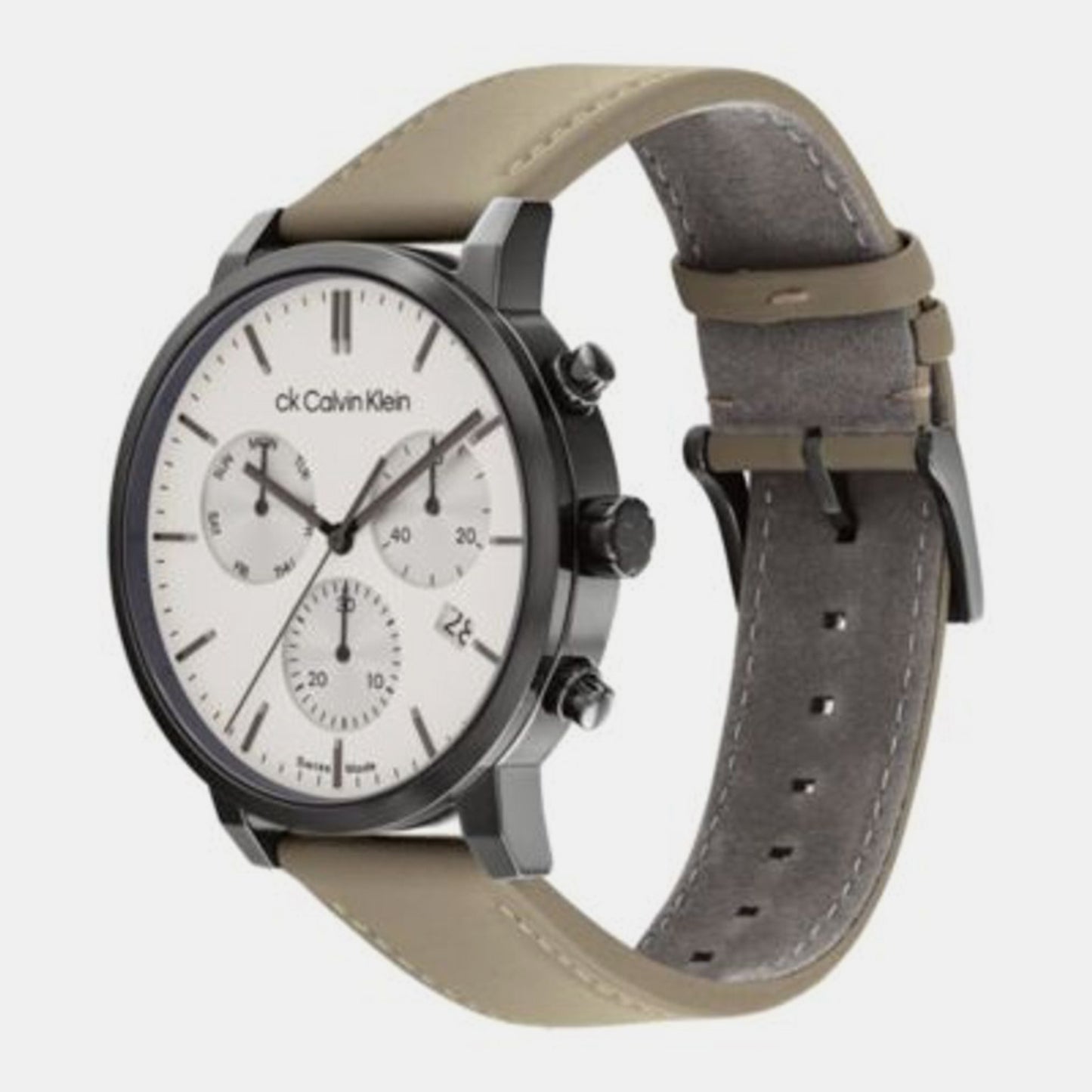 Calvin Klein Men Round White watch