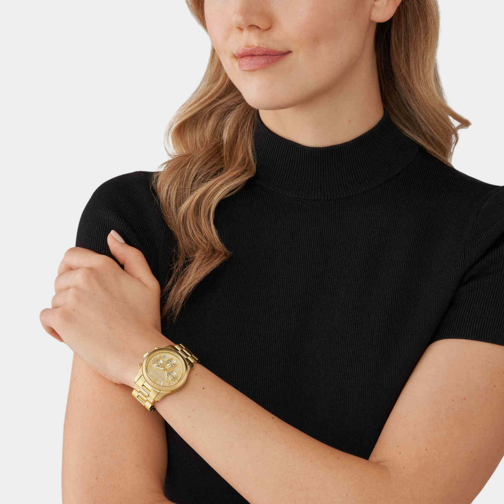 Michael Kors Women Round Gold watch