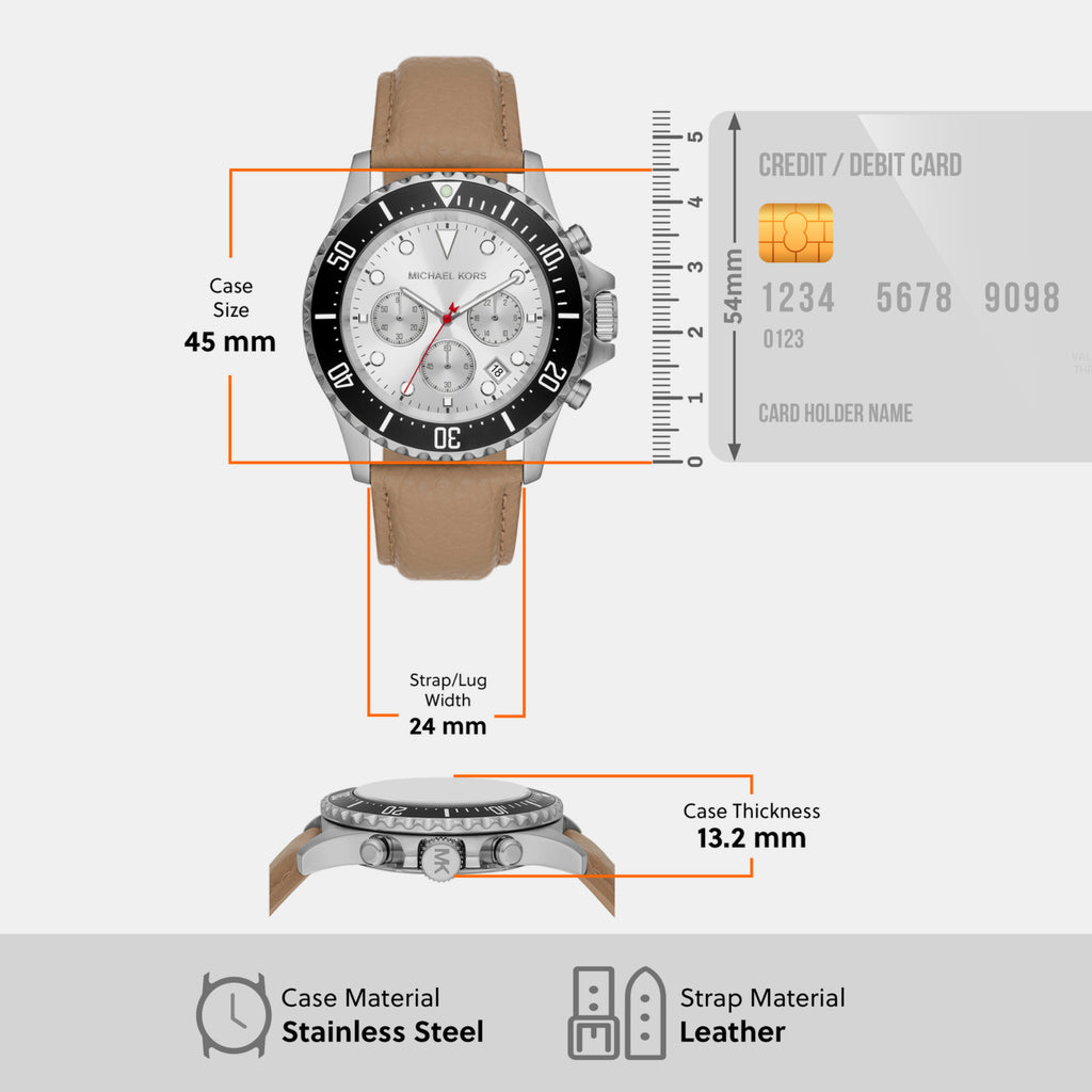 Michael Kors Stainless Steel Round watch