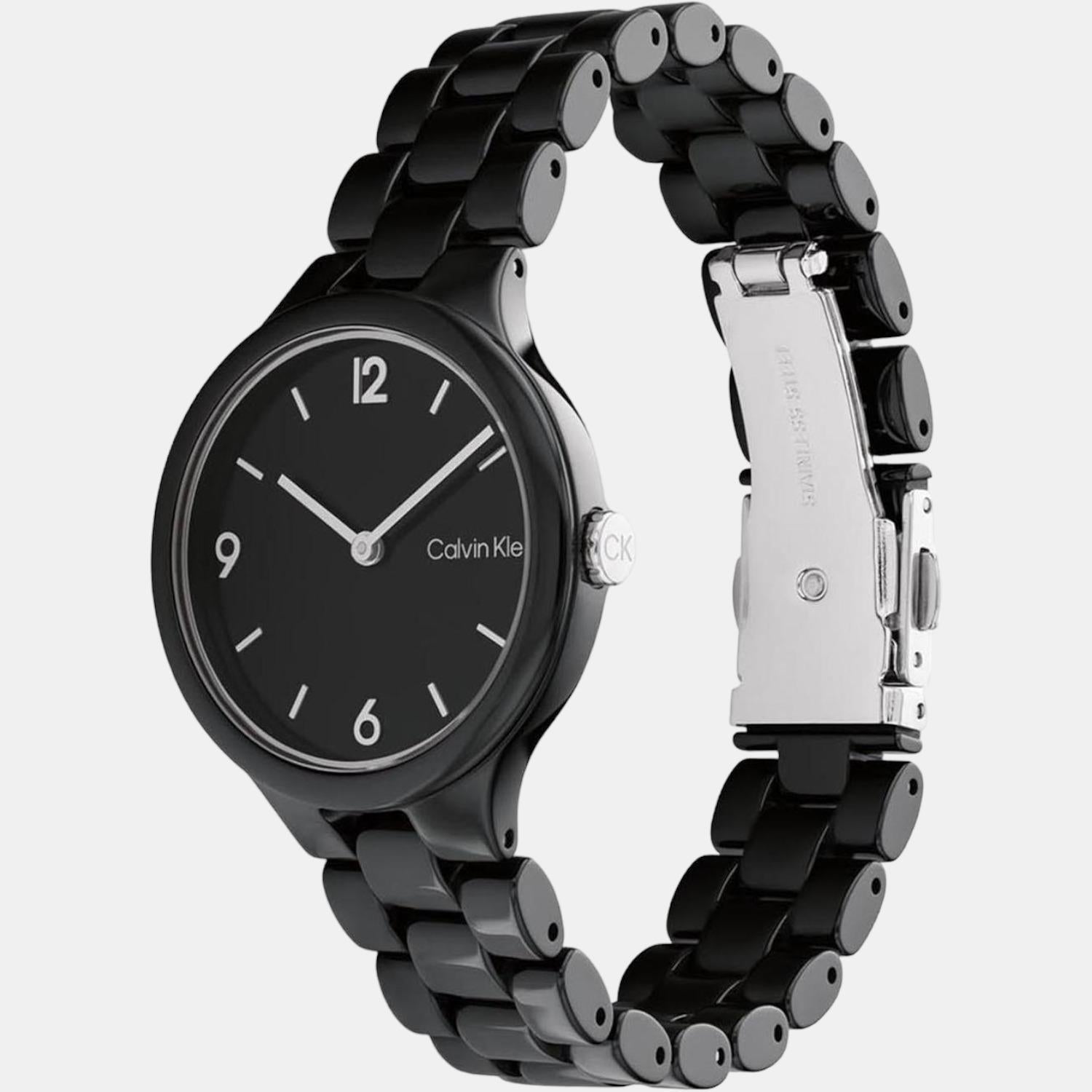Calvin Klein Women Round Black watch