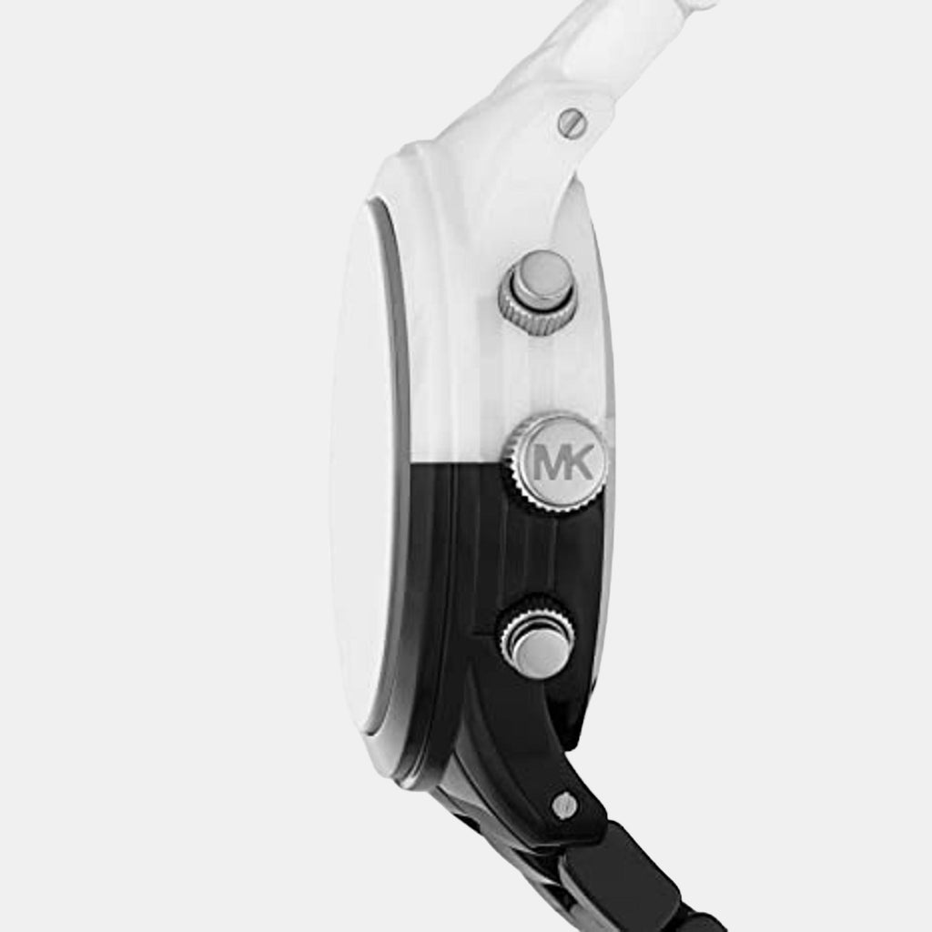 Runway Women Quartz Black Dial Chronograph Stainless Steel Watch MK7330