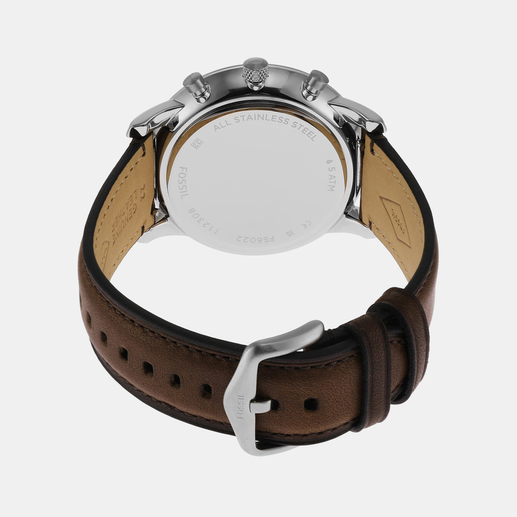Fossil Leather Cream watch