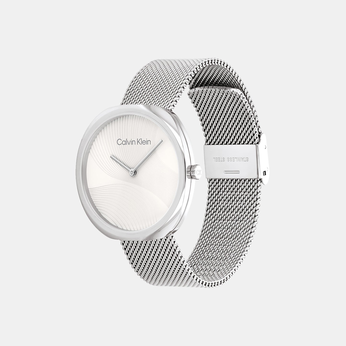 Female White Analog Mesh Watch 25200245