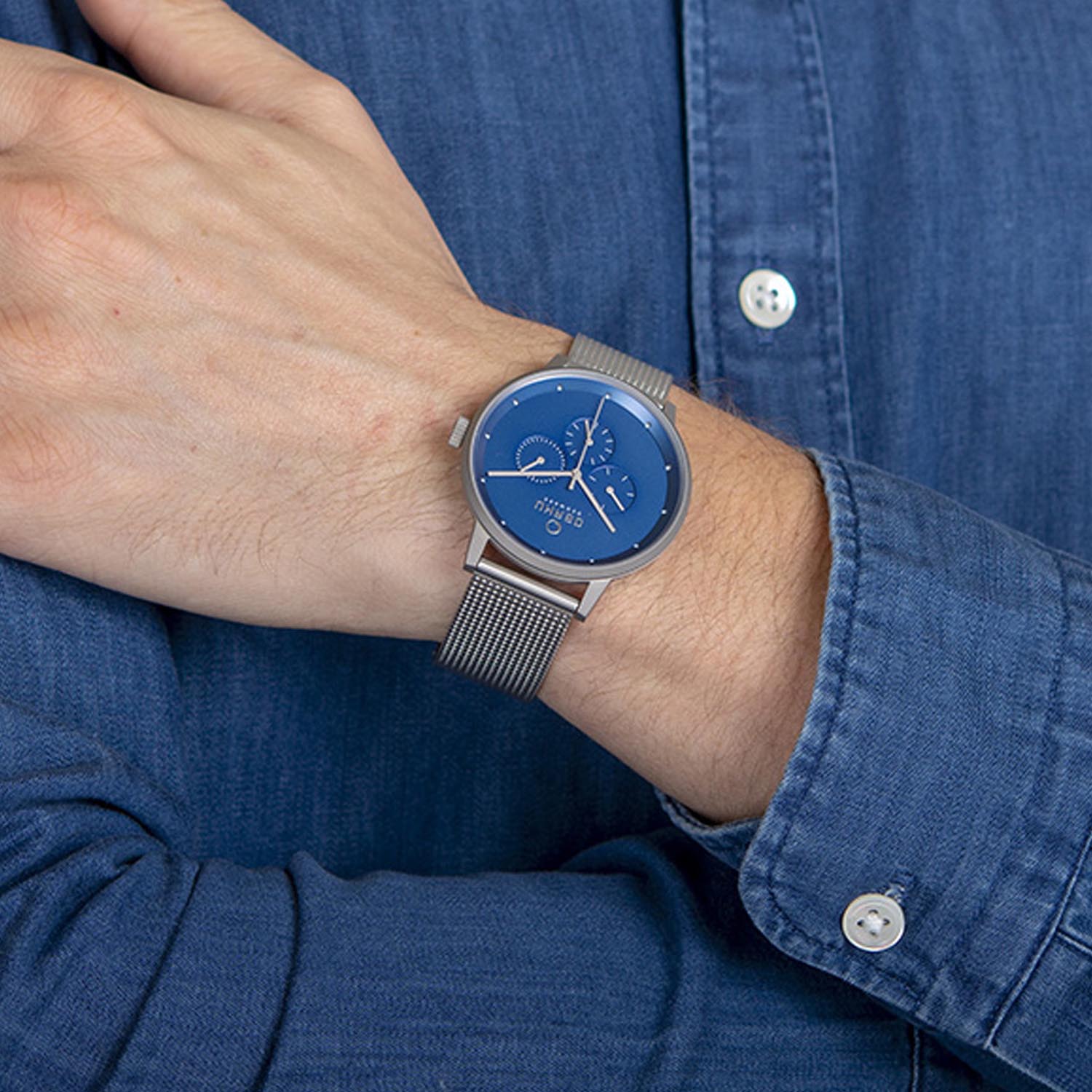 Obaku Round Quartz Chronograph Men watch