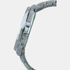 Edifice Men Quartz Silver Dial Chronograph Stainless Steel Watch EX552