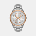 Armani Exchange Round Silver Chronograph watch