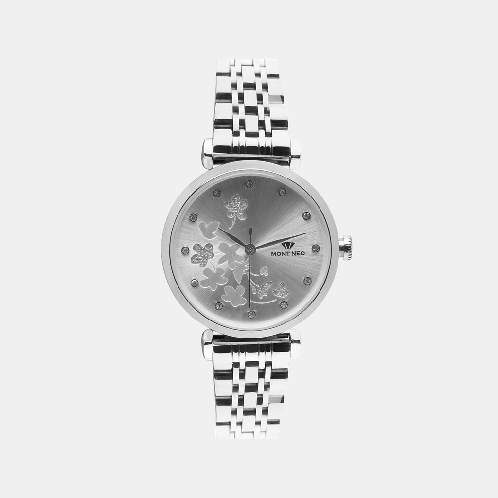 Mont Neo Round Silver Analog watch
