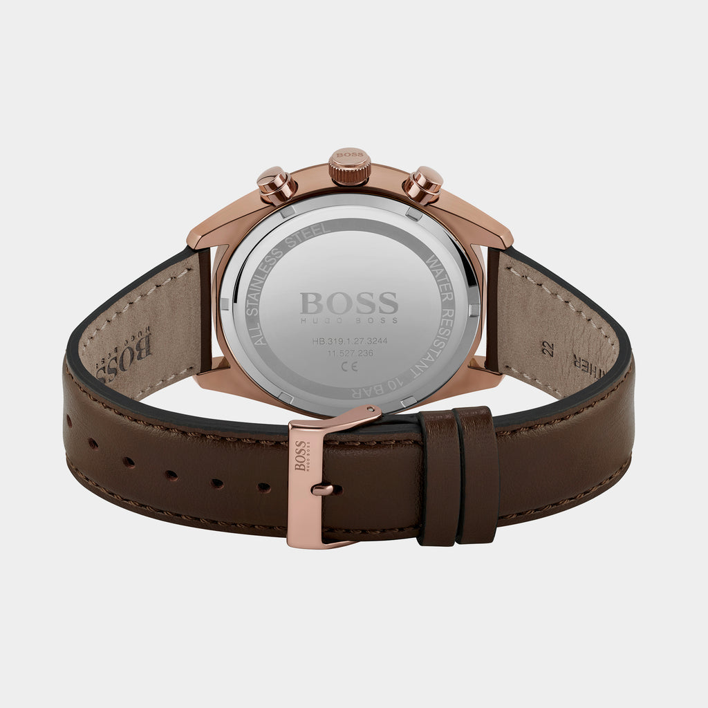 Boss Men Round Blue watch