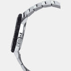 Enticer Men Quartz Black Dial Analog Stainless Steel Watch A2116