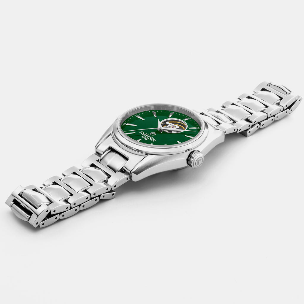 Searock Master Men Mechanical Green Dial Analog Stainless Steel Watch 984985 41 75 20