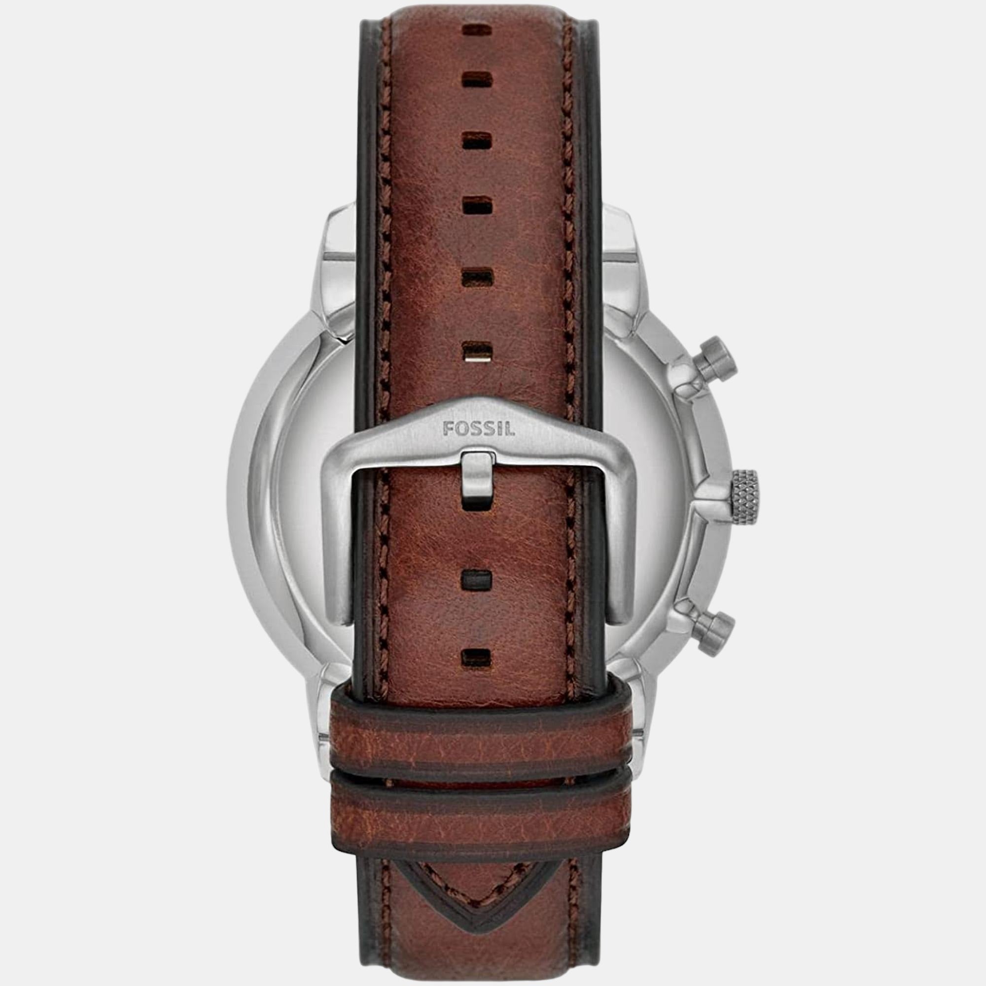 Neutra Women Quartz Rose Gold Dial Chronograph Leather Watch FS5982