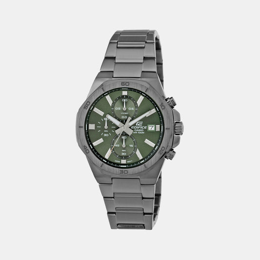 Edifice Green Male Chronograph Stainless Steel Watch ED586