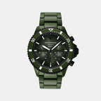 Emporio Armani Round Black Chronograph watch