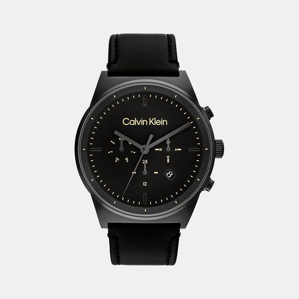 Calvin Klein Round Black Chronograph watch
