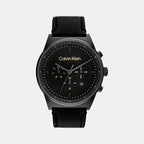 Calvin Klein Round Black Chronograph watch