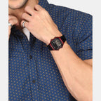 Youth Men Quartz Grey Dial Digital Resin Watch D108