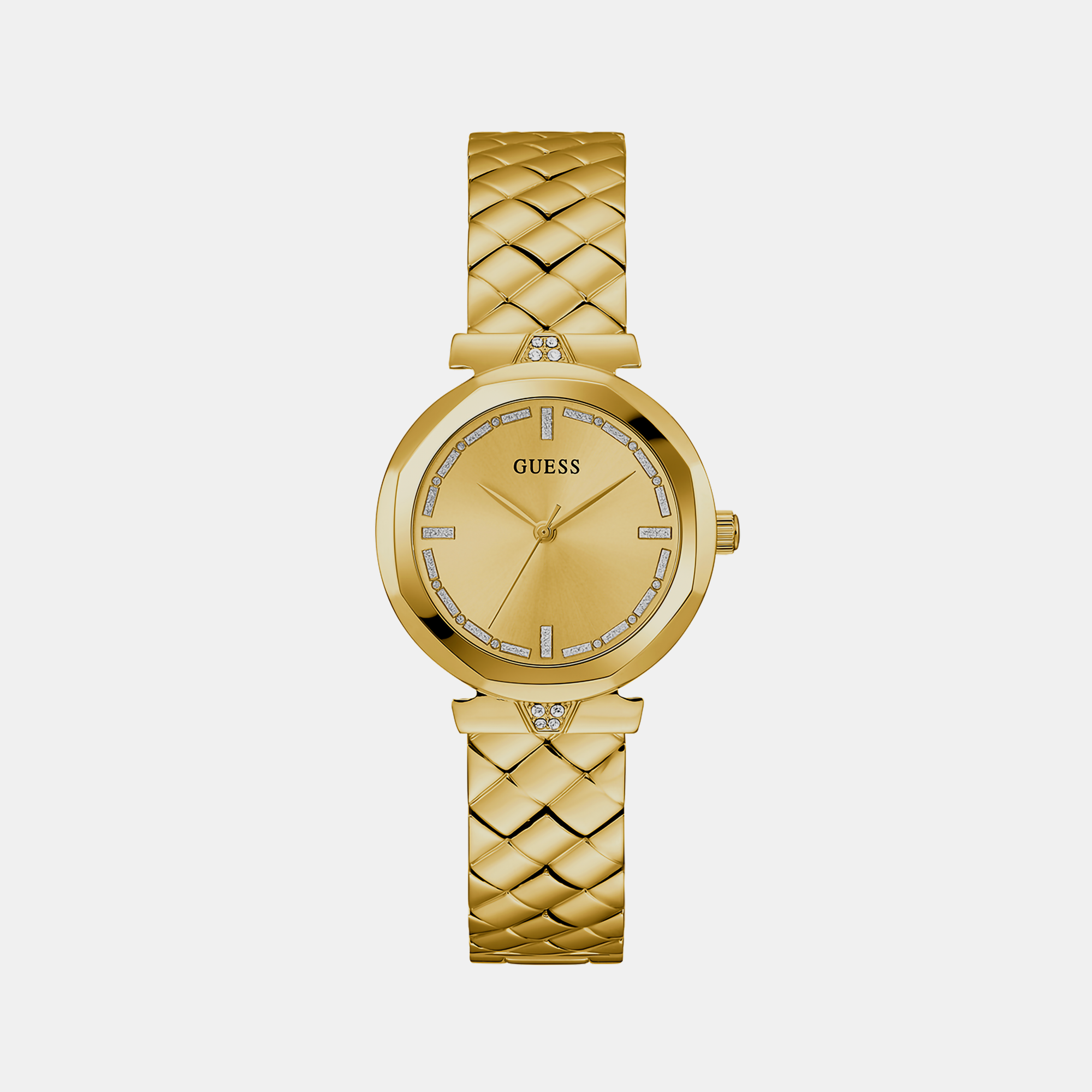 Guess Round Gold Analog watch