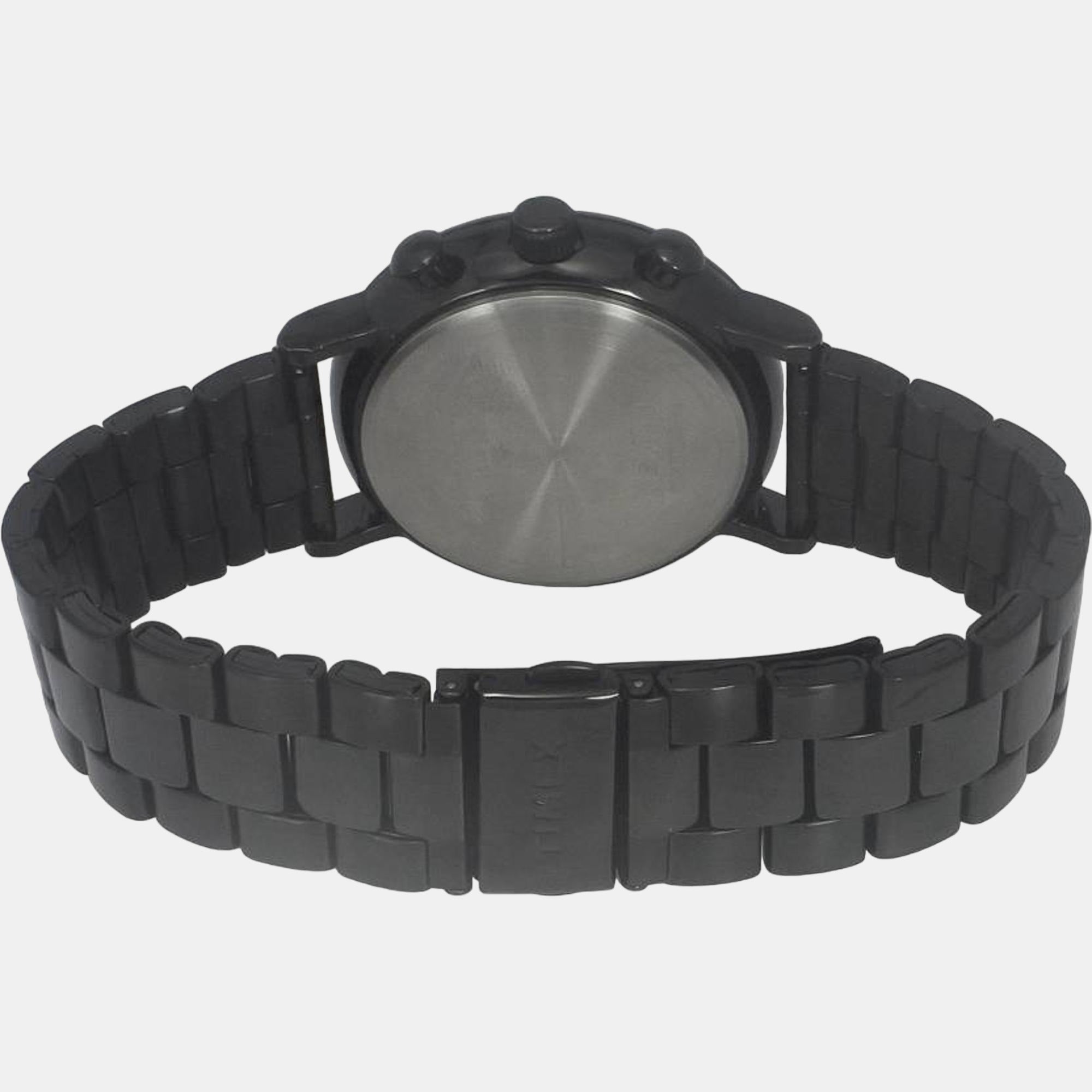 Fashion Men Quartz Black Dial Chronograph Stainless Steel Watch TWEG20010