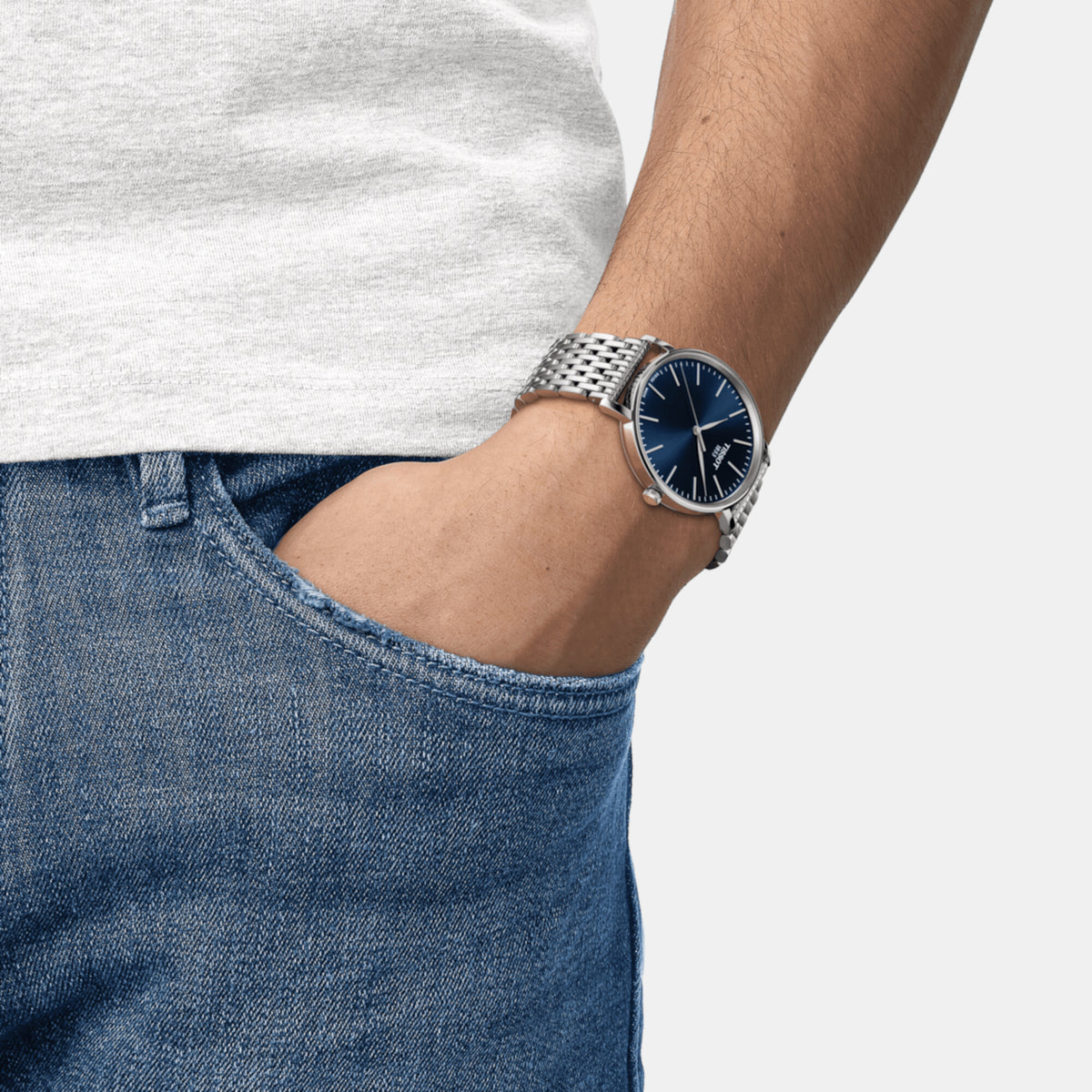 Tissot Men Round Blue watch