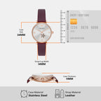 Emporio Armani Leather Silver watch