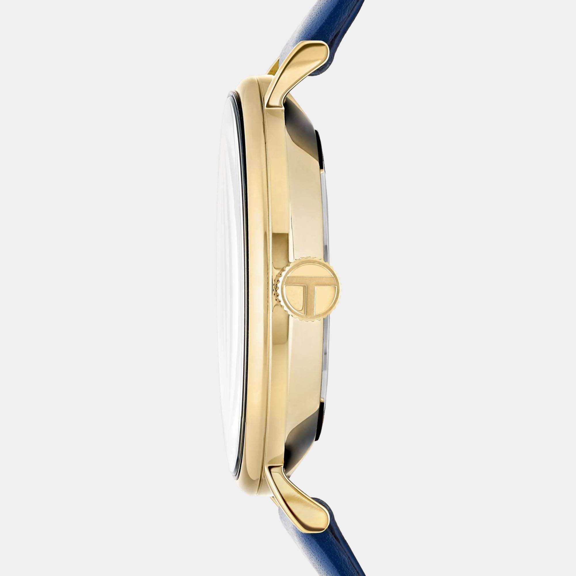 Men Quartz White Dial Chronograph Leather Watch BKPPGF207