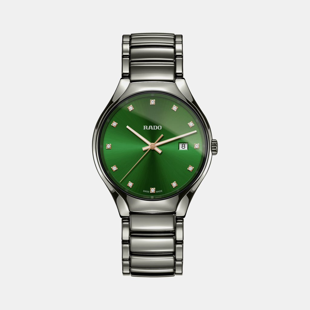 Rado Round Green Chronograph watch