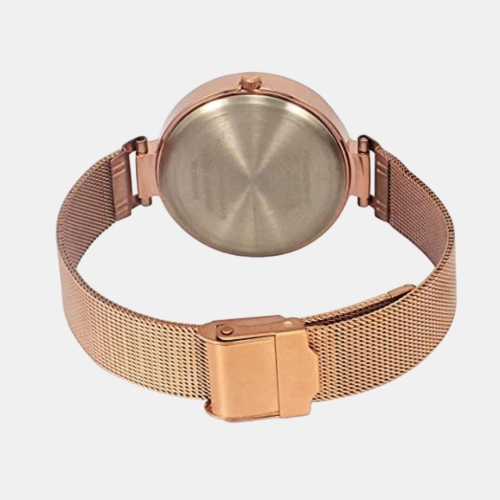 Fashion Women Quartz Pink Dial Chronograph Stainless Steel Watch TW000X242