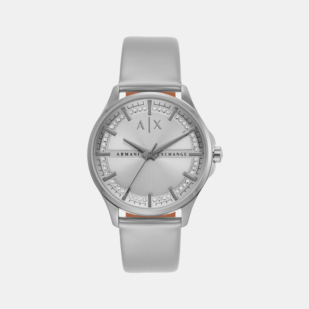 Armani Exchange Round Silver Analog watch