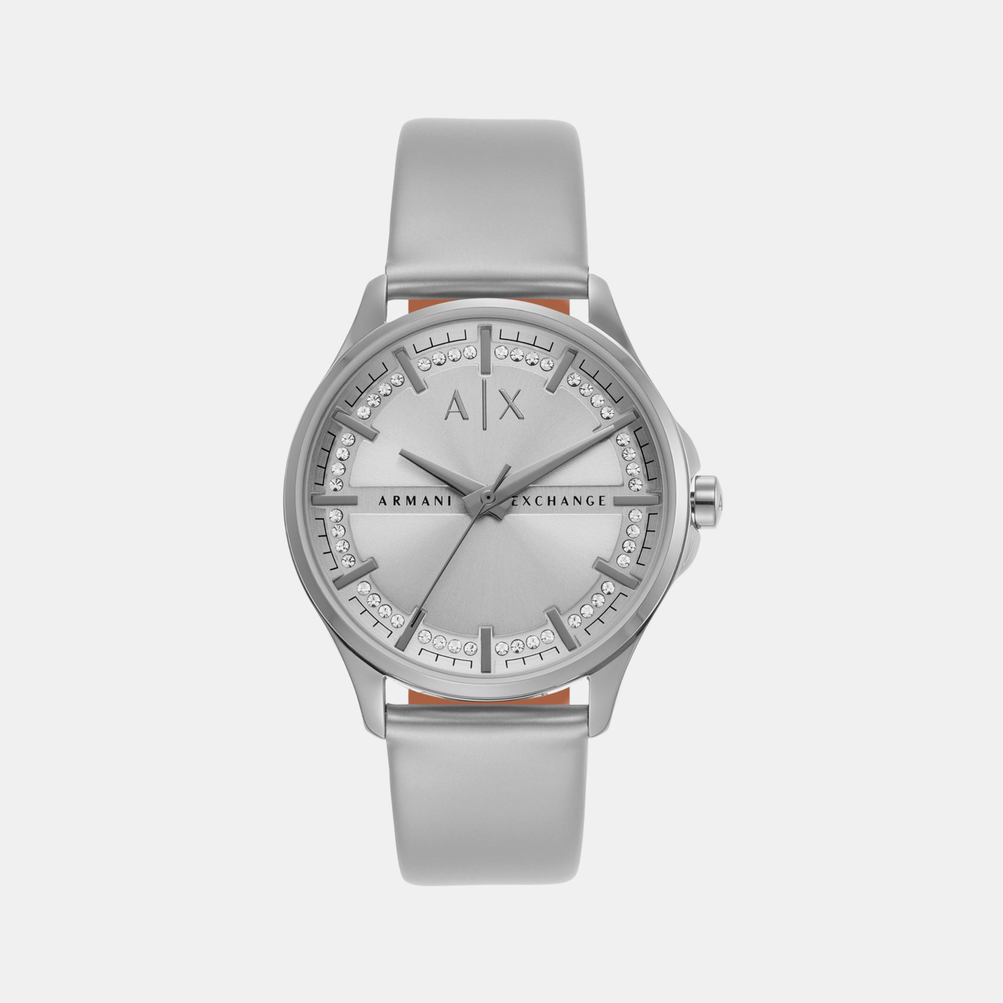 Armani Exchange Round Silver Analog watch