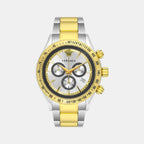 Versace Round Silver Chronograph watch