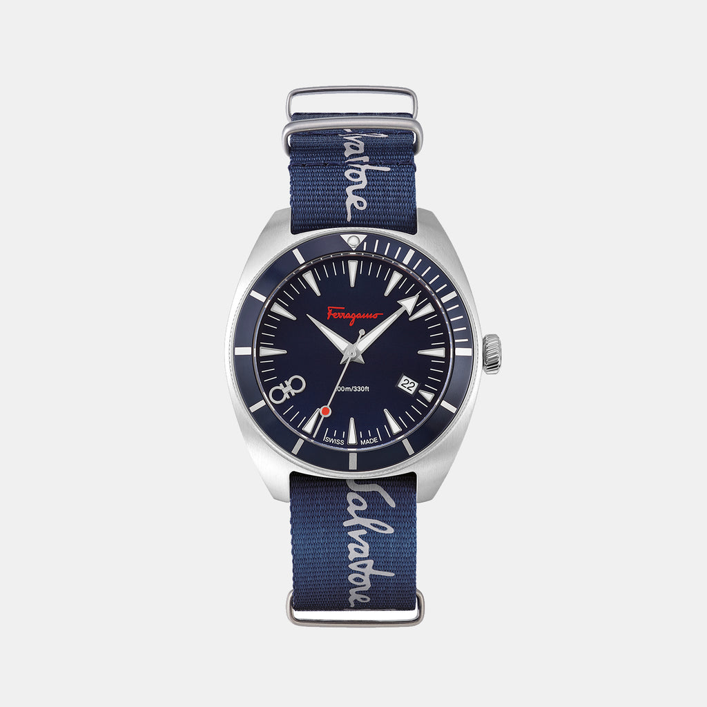 Ferragamo Round Quartz Analog Men watch