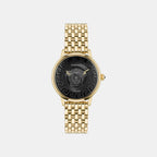 Versace Round Black Analog watch